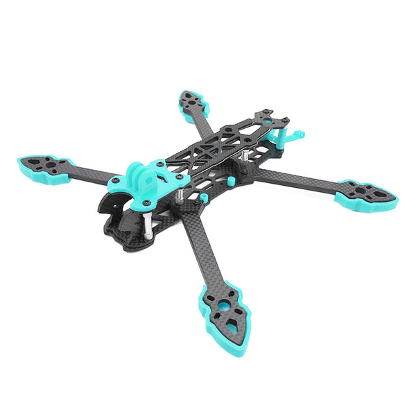 KENANLAN Quadcopter Frame Kit, FPV Racing Drone Frame Professional 225mm Wheelbase Carbon Fiber Quadcopter Frame for RC Drone Accessories (Blue)