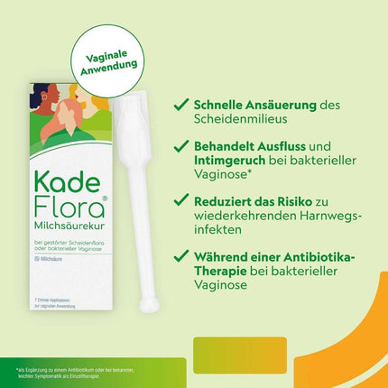 KADEFLORA Lactic Acid Treatment Single-Application Vaginal Application 7 x 2.5 g
