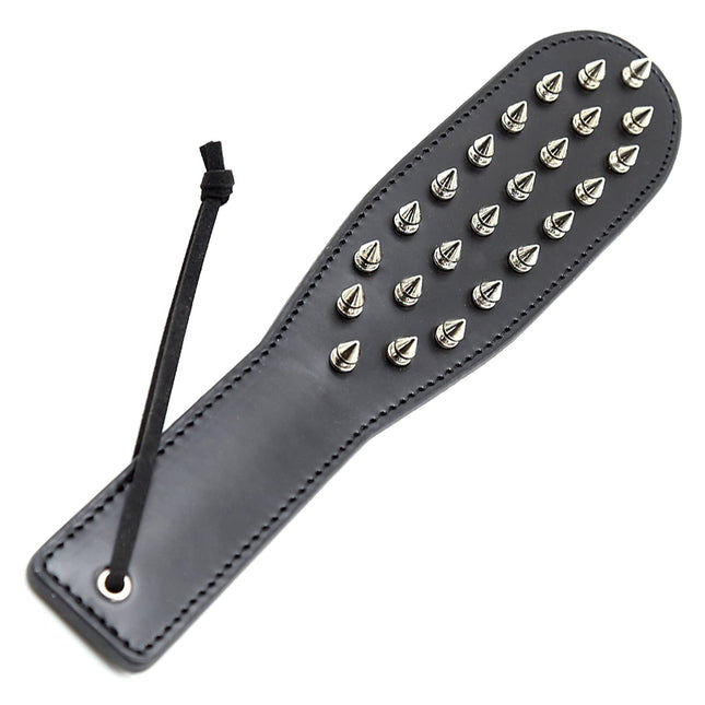 BDSMAGE SM paddle with spikes, leather erotic bondage flogger whip spanking sex toy for couples fetish cosplay (A)