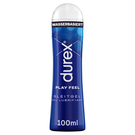 Durex Play Feel Lubricant – Water-based lubricant for pleasant glide, gentle &amp; pH-friendly – ​​100 ml (1 x 100 ml)
