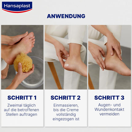 Hansaplast Anti Callus Intensive Cream (75 ml), foot cream for removing calluses, moisturizing callus cream cares for very dry skin with urea