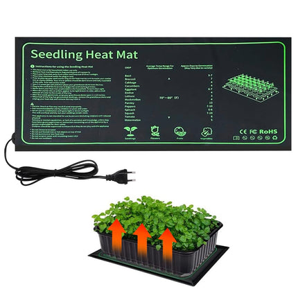Lotvic Plant Heating Mat, Indoor Greenhouse Heat Mat 52x25 cm, Heat Mat for Seedling Germination, IP67 Waterproof Heating Pad Fast Heating for Cultivation Greenhouse or Growbox