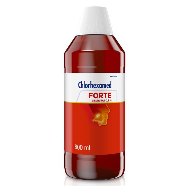 Chlorhexamed FORTE alcohol-free 0.2%, with chlorhexidine, 600 ml, antiseptic mouthwash for bacterial gingivitis, mouthwash, antibacterial mouthwash
