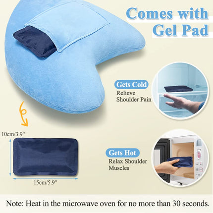 Mybow Shoulder Surgery Pillow for Sleeping, Rotators, Cuff, Neck and Shoulder Pain Relief, Side Sleeper Pillow, Bed Wedge for Arm Surgery, Cushion, Armpit, Shoulder Abduction