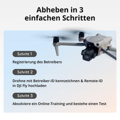 DJI Air 3S (RC-N3), drone with 4K camera, dual-camera drone with 1" CMOS wide-angle camera, 4K/60fps HDR video and 14 stops of dynamic range, 45 min maximum flight time, 20 km video transmission