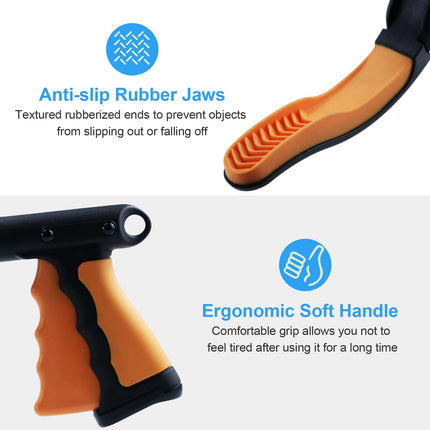 Feelhap 2 Pack Foldable Grabbers, 112cm Grabbers for Seniors with Magnetic Tips, 90° Rotatable Grabber Garbage Tongs Grabber, Garden Grabber Telescopic Grabber Long Grabber Tool Grabber Aid for People
