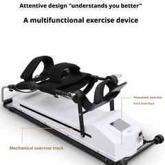 DWSSX Electric Knee Exercise Massager, Continuous Passive Movement Machine, Rehabilitation Equipment for Knee, Ankle, Hip Joint, and Legs, Exercise Physiotherapy (L/175-185cm)