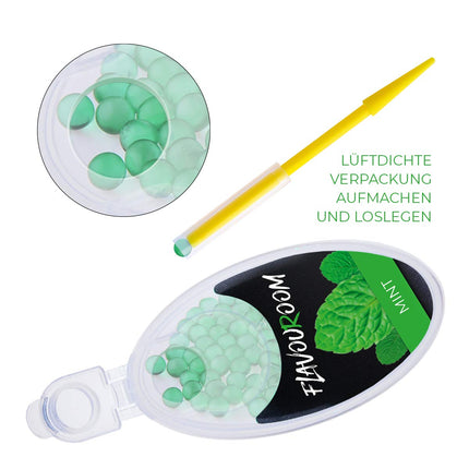 Flavouroom Aroma Click - 100 Premium Balls Set I Intense Flavor with Practical Box I Easy Insertion for DIY Mint Enjoyment