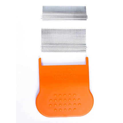 NitNOT - Lice comb for all hair types, extra fine, with 2 comb heads, against lice and nits, lice comb for children, metal lice remedy