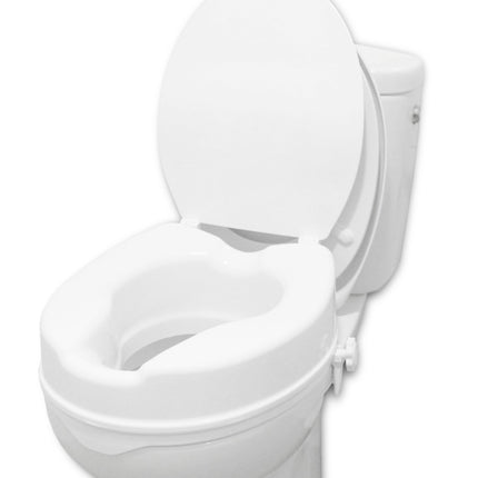 PEPE Mobility - Raised Toilet Seat with Lid 10cm, White