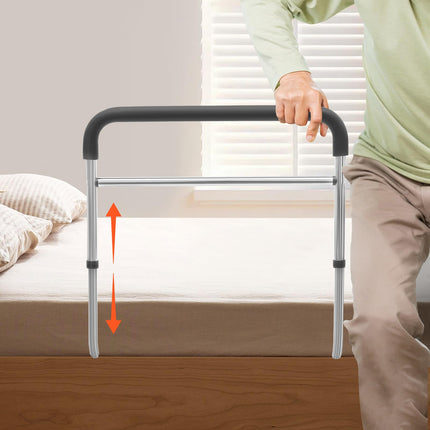 WDZCZDoo Bed Rail Standing Aid, Height Adjustable Adult Bed Rail Standing Aid Elderly Bed Handle Seniors, Safety Bed Railing for Elderly Pregnant Women &amp; Disabled