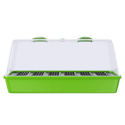 WELLGRO Grow Tray - Indoor Greenhouse with Ventilated Cover and Plant Labels - 1, 2, or 4 Pieces - 38 x 24 x 19 cm, Quantity: 1 Piece