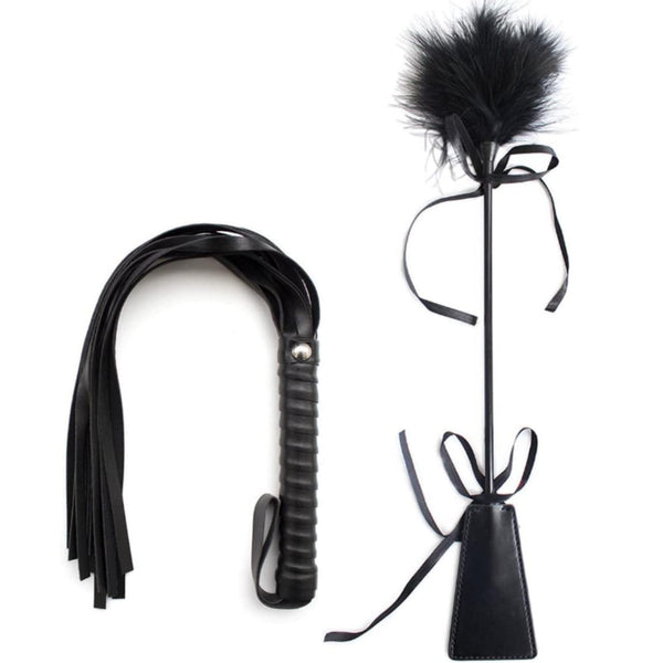 Feather whip feather tickler with flogger riding erotic whip sex toy accessories for BDSM SM adults