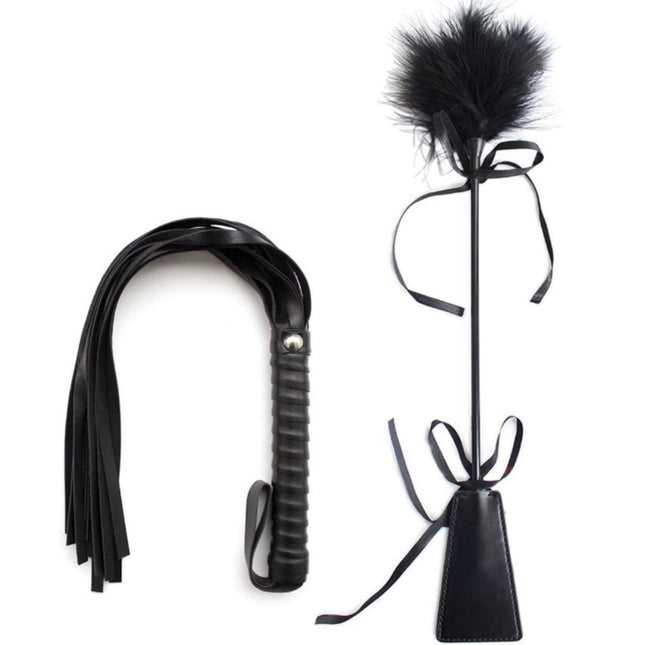 Feather whip feather tickler with flogger riding erotic whip sex toy accessories for BDSM SM adults