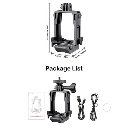 LICHIFIT Drone Airdrop System with Action Camera Extension Adapter for DJI Avata 2 Geomagnetic Thrower Transport Delivery Payload Release Dropping Device Camera Mount