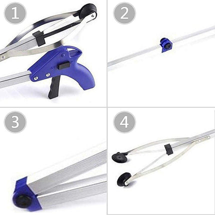 Aluminum Grabber Hand Gripper Home Garbage Tongs Reacher Pick Up Stick Gripper Arm Long Arm Grabber Extension Litter Picker Grabber Reacher Garden Assistance Picker Helping Hand Tool For Elderly People