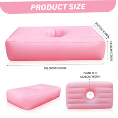 Dorccsi BBL bed, wear-resistant elastic PVC BBL chair, leak-proof chair with hole, portable bed after surgery for sleeping, Brazilian buttock lift, postnatal recovery,