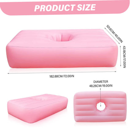 Dorccsi BBL bed, wear-resistant elastic PVC BBL chair, leak-proof chair with hole, portable bed after surgery for sleeping, Brazilian buttock lift, postnatal recovery,