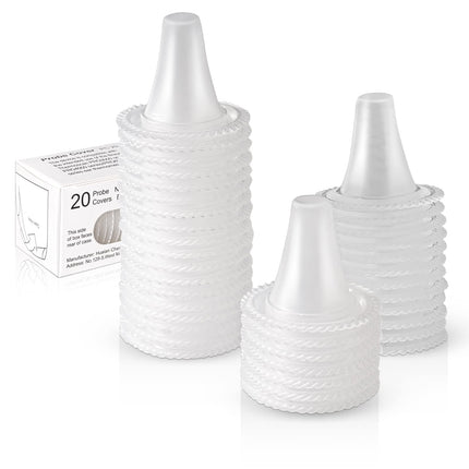 200 pieces Braun fever thermometer protective caps, replacement protective caps, fever thermometer ear, disposable covers, ear thermometer protective caps for all Braun models ear thermometer