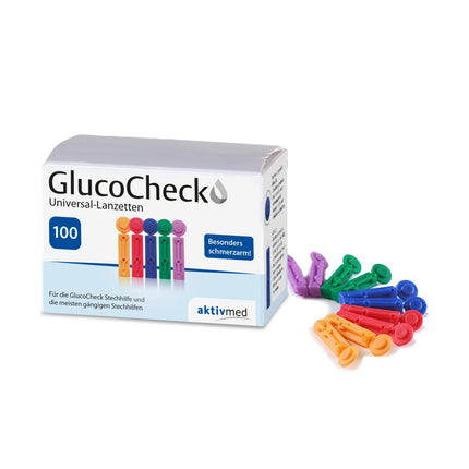 Diabetic value pack: adia 50 blood glucose test strips + 100 blood lancets (universal lancets) for blood glucose measurement with the adia blood glucose meter