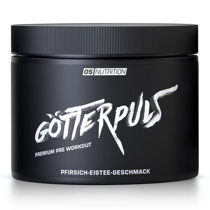 OS NUTRITION Götterpuls Premium Pre Workout Booster Peach Iced Tea 308g