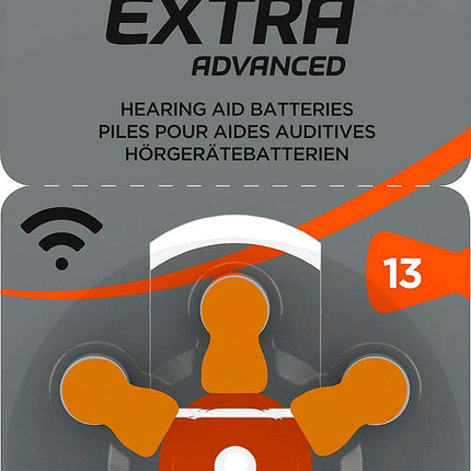 RAYOVAC Hearing Aid Batteries 13 Extra Advanced 1.45V 310 mAh, 5x 6-pack