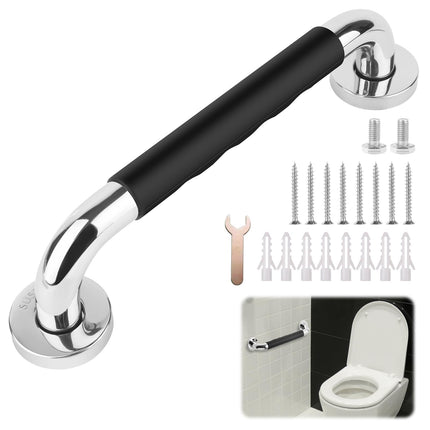 TNOMSNO Grab Bars for Seniors, 30CM Non-Slip Grab Bar Stainless Steel Shower Bathtub Handle, Non-Slip Grab Bar for Pregnant Women, Seniors, Bathtub, Toilet