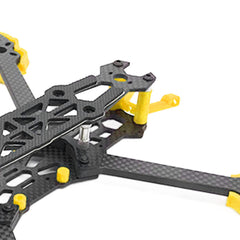 KENANLAN Quadcopter Frame Kit, FPV Racing Drone Frame Professional 225mm Wheelbase Carbon Fiber Quadcopter Frame RC Drone Accessories (Yellow)