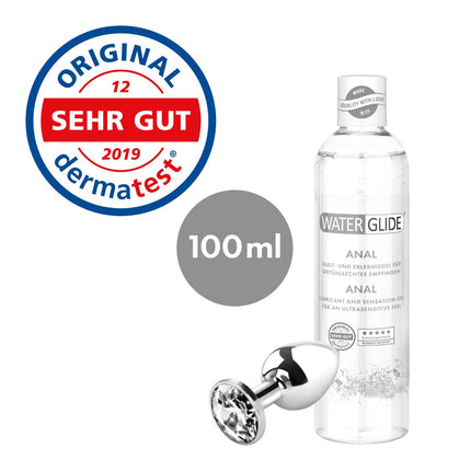 Waterglide Anal Lubricant | Extra Ultra Long-Lasting | Condom-Friendly | Water-Based | Vegan | Lubricant for Sex Toys | Stimulates Women and Men | 100 ml | Made in the EU