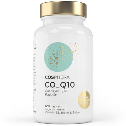 Coenzyme Q10 - High dose with 250 mg per capsule. 120 vegan capsules in a 4-month supply - Enriched with biotin and niacin to contribute to the maintenance of normal skin and normal energy metabolism.