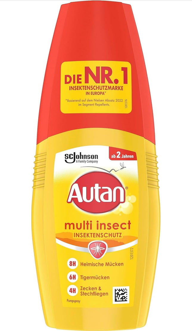 Autan Protection Plus Multi-Insect Repellent 100ml - 3 pieces per pack