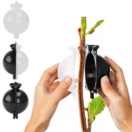 zfdg 4 Pack Plant Rooting Device, Propagation Ball, Plant Root Growing Box, Plant Root Growing Box, for High Pressure Grafting Plants Root Control Plant Propagation (Black)