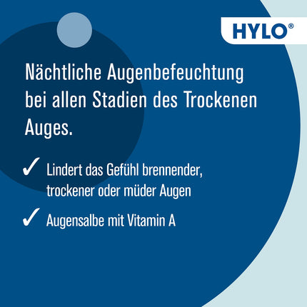 HYLO NIGHT® eye ointment for dry eyes with vitamin A, 5 g