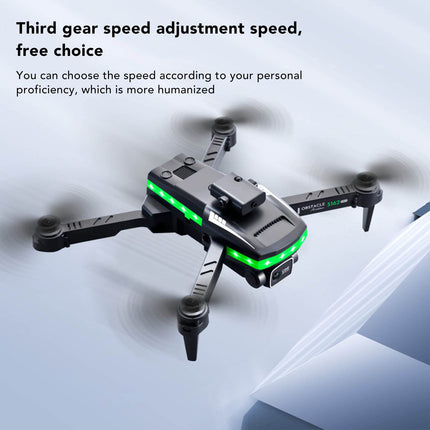 S162 FPV RC Drone, 4K HD Dual Camera WiFi Quadcopter with Waypoint Flying, Adjustable Speed, 360° Flips, Automatic Photography, Automatic Hovering,