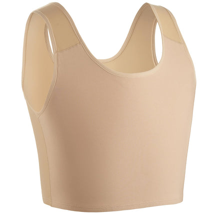 XUJI Chest Binder for Transgender FTM Compression Breathable Pullover Tank Top (K, L)