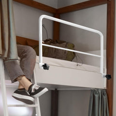 QWORK® Bed Rail, Clip-on Bed Rail for Adults, Fall Prevention at Bed, Durable Carbon Steel