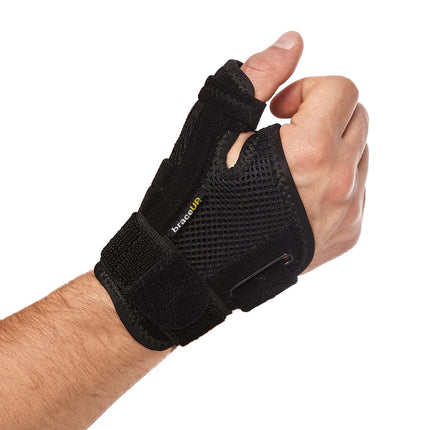 BraceUP Thumb Brace Left and Right - Thumb Splint, Thumb Orthosis, Thumb Saddle Joint Orthosis for Men and Women (Black), for Arthritis