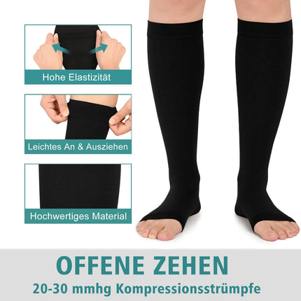 Evolyline Medical Compression Stockings for Women &amp; Men 20-30 mmHg Class 2, Compression Socks Thrombosis Stockings for Women Flight, Support Stockings for Women Support Tights for Varicose Veins Ankle