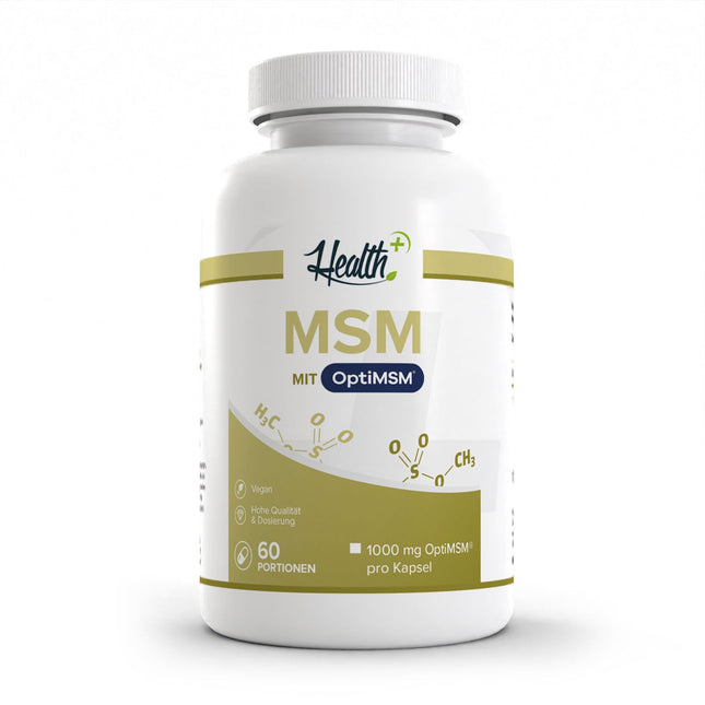 Zec+ Health+ MSM Capsules - 120 capsules with high dosage of OptiMSM, multi-distilled, Made in Germany