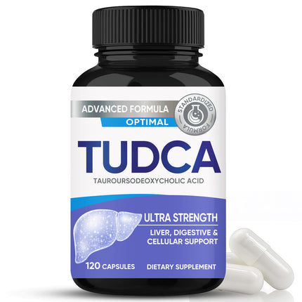 TUDCA Capsules, Ultra Strength TUDCA Supplement 2000mg, Liver, Digestive, Cellular Support
