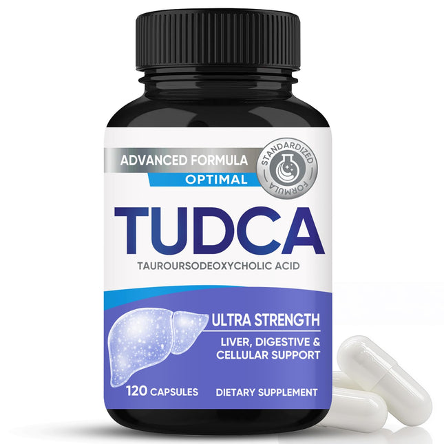 TUDCA Capsules, Ultra Strength TUDCA Supplement 2000mg, Liver, Digestive, Cellular Support