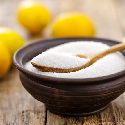 Citric acid, fine, natural citric acid. 1000g bag (1.0 kg)