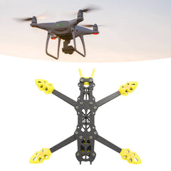 KENANLAN Quadcopter Frame Kit, FPV Racing Drone Frame Professional 225mm Wheelbase Carbon Fiber Quadcopter Frame RC Drone Accessories (Yellow)