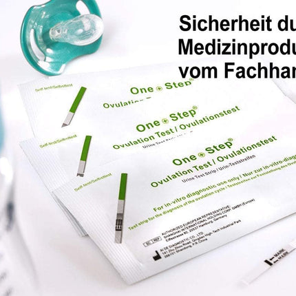 50 One+Step Ovulation Tests with optimal sensitivity 20 miu/ml - Fertility test for women - Ovulation tests for ovulation