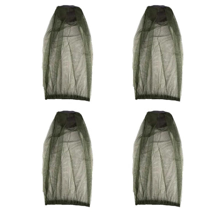 EIHI Beekeeper Hat Camouflage Net Mosquito Net Head 4 Pieces Camouflage Beekeeping Beekeeper Anti-mosquito Bee Bug Insect Fly Mask Cap Hat with Head Net Mesh Face Protection Outdoor Fishing Equipment