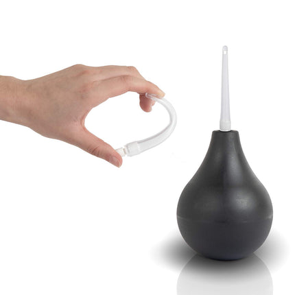 FUCHSI enema with 3 different attachments | Anal douche made of medical-grade silicone – hygienic and BPA-free | 225ml enema | optimal colon cleansing, natural laxative | Colon enema