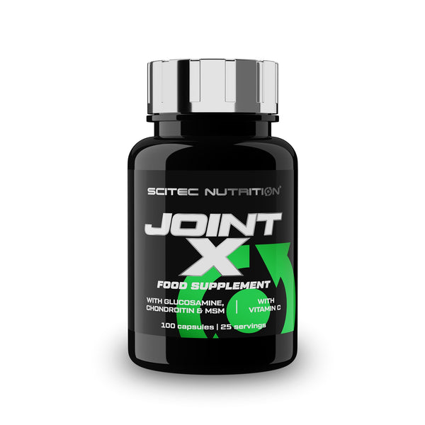 Scitec Nutrition Joint-X, dietary supplement capsules with glucosamine sulfate, gelatin, chondroitin sulfate, MSM, vitamin C, 100 capsules