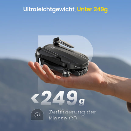DEERC EIS 4K Camera Drone with 2-Axis Gimbal for Adults, D65 RC Drones Under 249g, GPS Follow Me, 26 Min. Long Flight Time, 5G Image Transmission, Smart Return, Professional Complete Set for Beginners, C0
