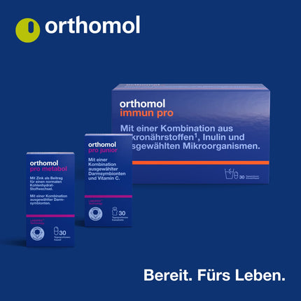 Orthomol Pro 6 - with a combination of selected intestinal symbionts and vitamin C, 30 daily portions