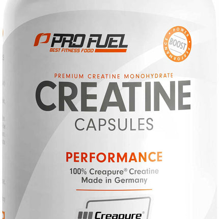 Creatine capsules 240x with 850mg Creapure® creatine monohydrate - high-quality creatine made in Germany - optimally dosed with 3000 mg of pure creatine per day - laboratory-tested with certificate - 100% vegan